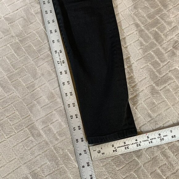 J Crew Womens 26 Denim Jeans Black Skinny Toothpick Stretch Low Rise Goth Grunge - Picture 8 of 11